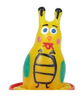 CONDOMERIE - PRESERVATIVO DECORATIVO PINTADO A MANO ABEJA