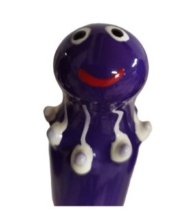CONDOMERIE - PRESERVATIVO DECORATIVO PINTADO A MANO PULPO MORADO