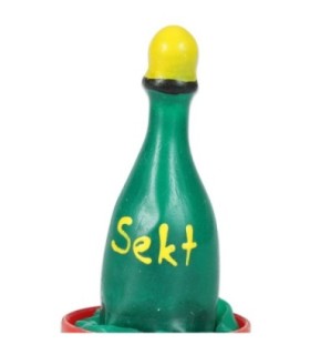 CONDOMERIE - PRESERVATIVO DECORATIVO PINTADO A MANO CHAMPÁN