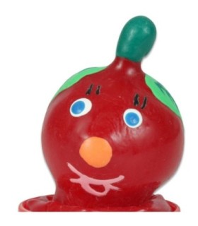 CONDOMERIE - PRESERVATIVO DECORATIVO PINTADO A MANO TOMATE