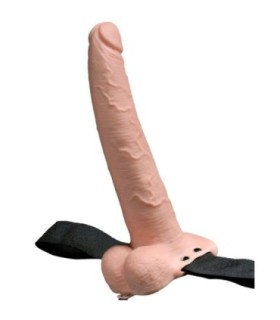 FETISH FANTASY SERIES - ARNES AJUSTABLE PENE REALÍSTICO CON TESTÍCULOS RECARGABLE Y VIBRADOR 23 CM
