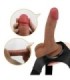 PRETTY LOVE - HARNESS BRIEFS UNIVERSAL CON DILDO VIBRACIÓN Y SQUIRTING 15.5 CM MULATO