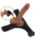PRETTY LOVE - HARNESS BRIEFS UNIVERSAL CON DILDO VIBRACIÓN Y SQUIRTING 15.5 CM MULATO