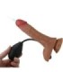 PRETTY LOVE - HARNESS BRIEFS UNIVERSAL CON DILDO VIBRACIÓN Y SQUIRTING 15.5 CM MULATO