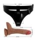 PRETTY LOVE - HARNESS BRIEFS UNIVERSAL CON DILDO VIBRACIÓN Y SQUIRTING 15.5 CM MULATO