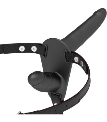 FETISH SUBMISSIVE HARNESS - DOBLE PENETRACIÓN NEGRO