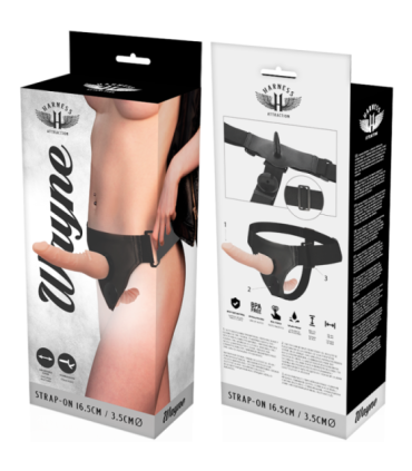HARNESS ATTRACTION - WAYNE DOBLE PENETRACIÓN 16.5 CM -O- 3.5 CM