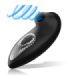 BLACK&SILVER - DRAKE DELUXE SUCKING VIBE SILICONA RECARGABLE NEGRO