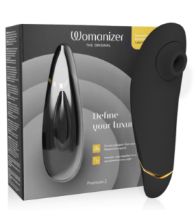 WOMANIZER - PREMIUM 2 ESTIMULADOR DE CLÍTORIS NEGRO