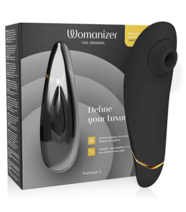 WOMANIZER - PREMIUM 2 ESTIMULADOR DE CLÍTORIS NEGRO