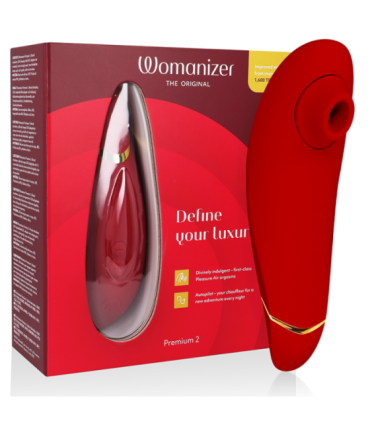 WOMANIZER - PREMIUM 2 ESTIMULADOR DE CLÍTORIS BURDEOS