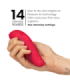 WOMANIZER - MARILYN MONROE CLASSIC 2 ESTIMULADOR DE CLÍTORIS ROJO INTENSO