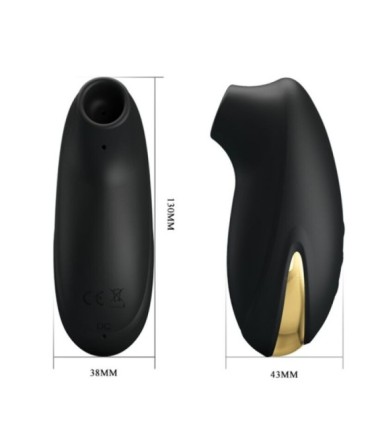 PRETTY LOVE - ONDAS ESTIMULADORAS-MASAJEADOR DE LUJO RECARGABLE NEGRO