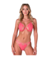 PASSION - RESILQUE SET SUJETADOR + TANGA ROJO S/M