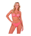 PASSION - INTIMARI SET SUJETADOR + BRAGAS ROSA L/XL