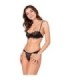 PASSION - TIVOLEA SET SUJETADOR + TANGA NEGRO L/XL