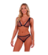 PASSION - BELISSANA SET SUJETADOR + TANGA AZUL L/XL