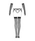 LIVCO CORSETTI FASHION - NEMALIA SET LIGUERO + MEDIAS + GUANTES NEGRO S/M