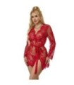 SUBBLIME - 953775 CAMISÓN DE ENCAJE + TANGA ROJO S/M