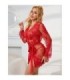 SUBBLIME - 953775 CAMISÓN DE ENCAJE + TANGA ROJO S/M