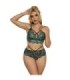 SUBBLIME - 954093 SUJETADOR + PANTIES ENCAJE VERDE L/XL