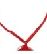 SUBBLIME - 954253 VESTIDO DE FLECOS + TANGA ROJO L/XL