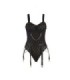 SUBBLIME - 954260 BODY CON CADENAS + LIGUEROS NEGRO S/M