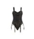 SUBBLIME - 954260 BODY CON CADENAS + LIGUEROS NEGRO S/M