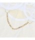 SUBBLIME - 954291 BODY CON CADENAS + LIGUEROS BLANCO L/XL