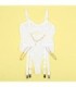 SUBBLIME - 954291 BODY CON CADENAS + LIGUEROS BLANCO L/XL