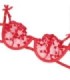 SUBBLIME - 954321 SUJETADOR + TANGA + LIGUEROS ESTAMPADO DE CORAZONES ROJO S/M