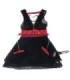SUBBLIME - 954420 VESTIDO BONDAGE DE ENCAJE NEGRO S/M