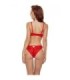 PASSION - DENELIA SET TANGA + TOP ROJO S/M