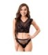 LIVCO CORSETTI FASHION - ELIN LC 20212 SUJETADOR + PANTIES NEGRO S/M