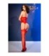 CHILIROSE - CR 4845 CORSET Y MEDIAS ROJO S