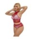 SUBBLIME - 952402 SET DE REJILLA CON BRILLANTES ROJO TALLA ÚNICA