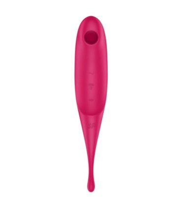 SATISFYER - TWIRLING PRO ESTIMULADOR Y VIBRADOR ROJO