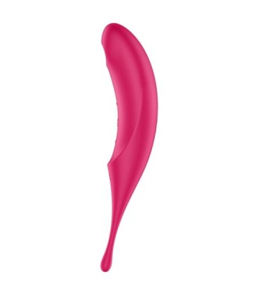SATISFYER - TWIRLING PRO ESTIMULADOR Y VIBRADOR ROJO