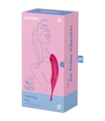 SATISFYER - TWIRLING PRO ESTIMULADOR Y VIBRADOR ROJO