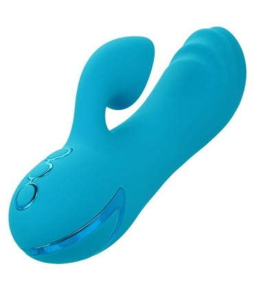 CALEXOTICS - SUNSET BEACH SEDUCER VIBRADOR Y ESTIMULADOR 10 FUNCIONES AZUL