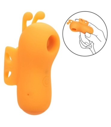 CALEXOTICS - NEON VIBES THE BUZZING VIBE ESTIMULADOR DE DEDO 10 VIBRACIONES NARANJA
