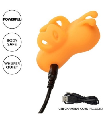 CALEXOTICS - NEON VIBES THE BUZZING VIBE ESTIMULADOR DE DEDO 10 VIBRACIONES NARANJA