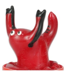 CONDOMERIE - PRESERVATIVO DECORATIVO PINTADO A MANO ESCORPIO ROJO