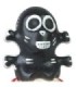 CONDOMERIE - PRESERVATIVO DECORATIVO PINTADO A MANO CALAVERA NEGRA MODELO 1