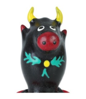 CONDOMERIE - PRESERVATIVO DECORATIVO PINTADO A MANO TORO NEGRO MODELO 1