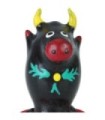 CONDOMERIE - PRESERVATIVO DECORATIVO PINTADO A MANO TORO NEGRO MODELO 1
