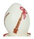 CONDOMERIE - PRESERVATIVO DECORATIVO PINTADO A MANO HUEVO DE PASCUA BLANCO
