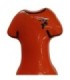 CONDOMERIE - PRESERVATIVO DECORATIVO PINTADO A MANO CAMISA NARANJA