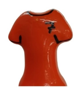 CONDOMERIE - PRESERVATIVO DECORATIVO PINTADO A MANO CAMISA NARANJA