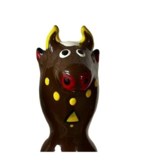 CONDOMERIE - PRESERVATIVO DECORATIVO PINTADO A MANO TORO NEGRO MODELO 2